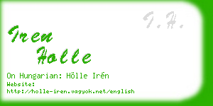 iren holle business card